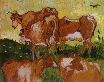 Vincent Van Gogh : Cows
